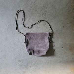 Genuine Leather Tan Small Crossbody Bag